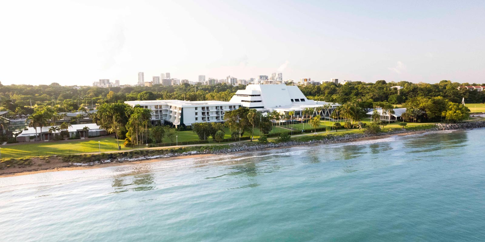 Exterior arial view of Mindil Beach Casino & Resort.